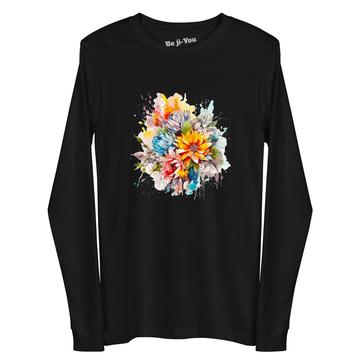 Unisex Long Sleeve Tee -Flower