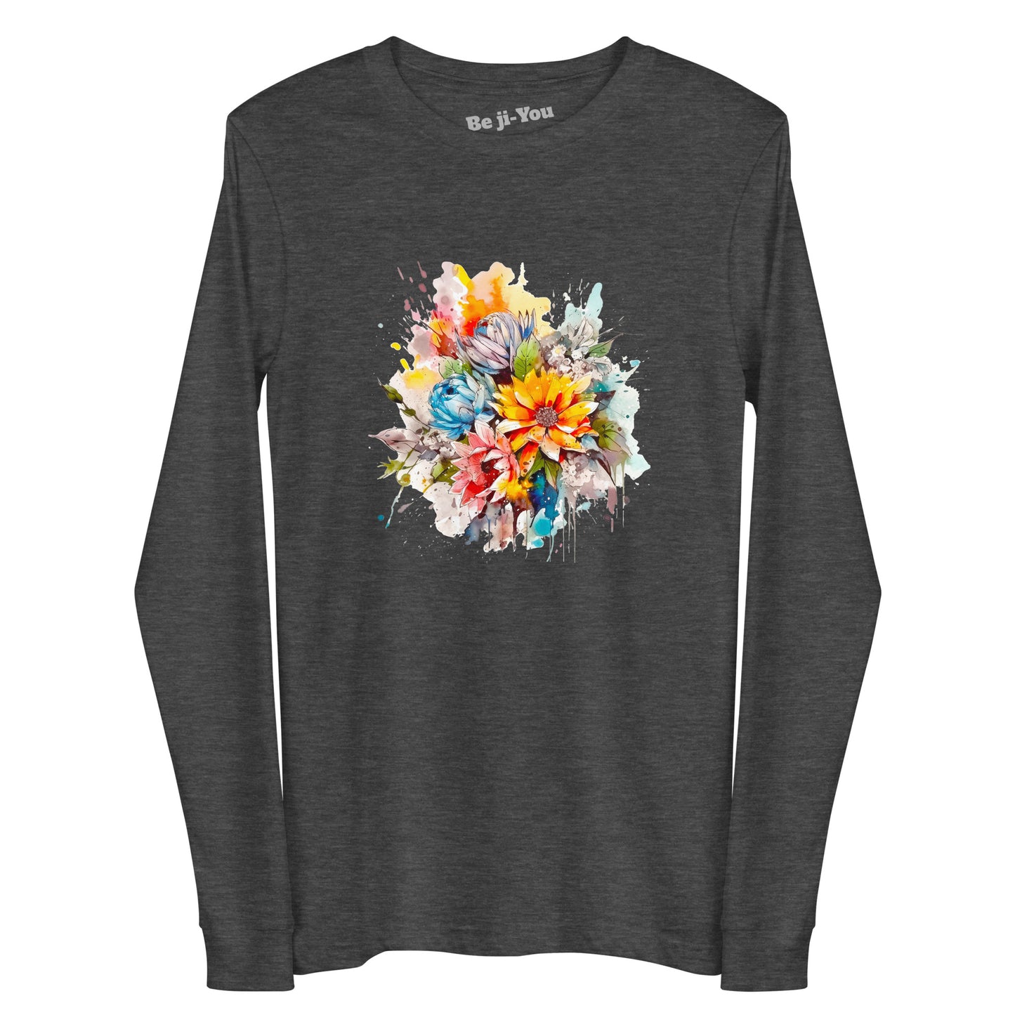 Unisex Long Sleeve Tee -Flower