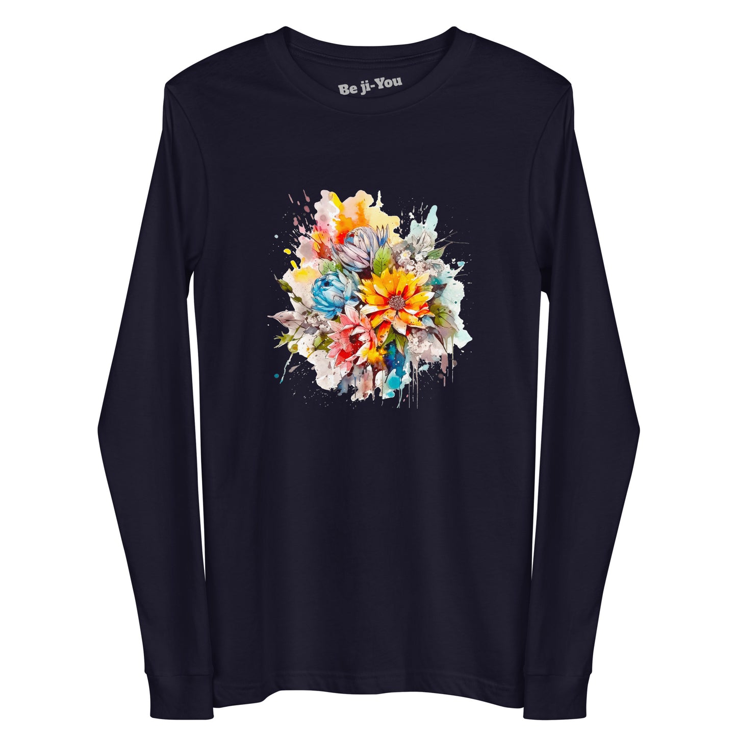 Unisex Long Sleeve Tee -Flower