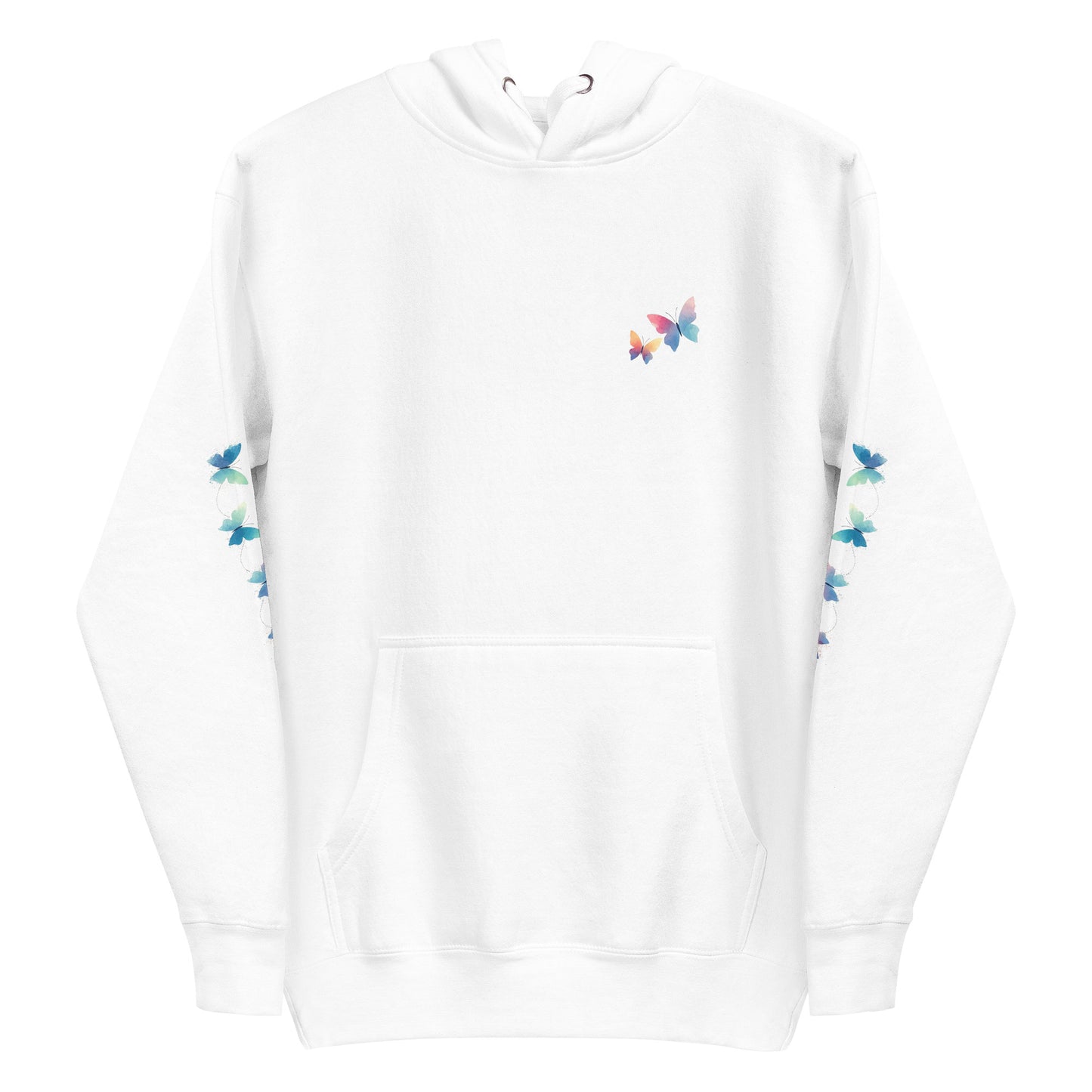 Unisex Hoodie - Pastel butterflies