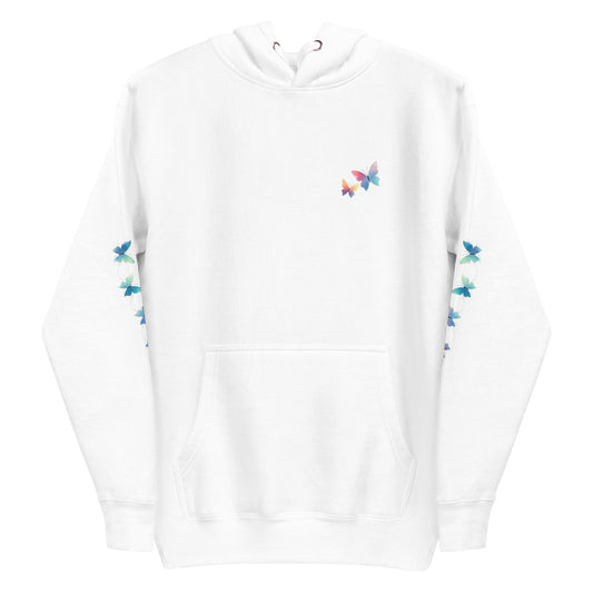 Unisex Hoodie - Pastel butterflies