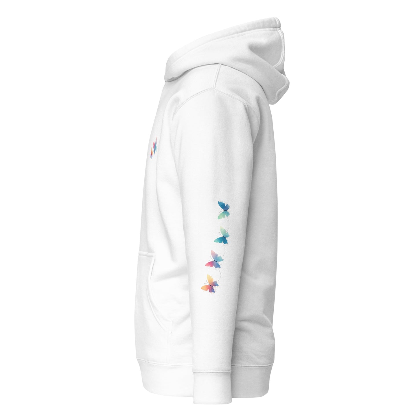 Unisex Hoodie - Pastel butterflies