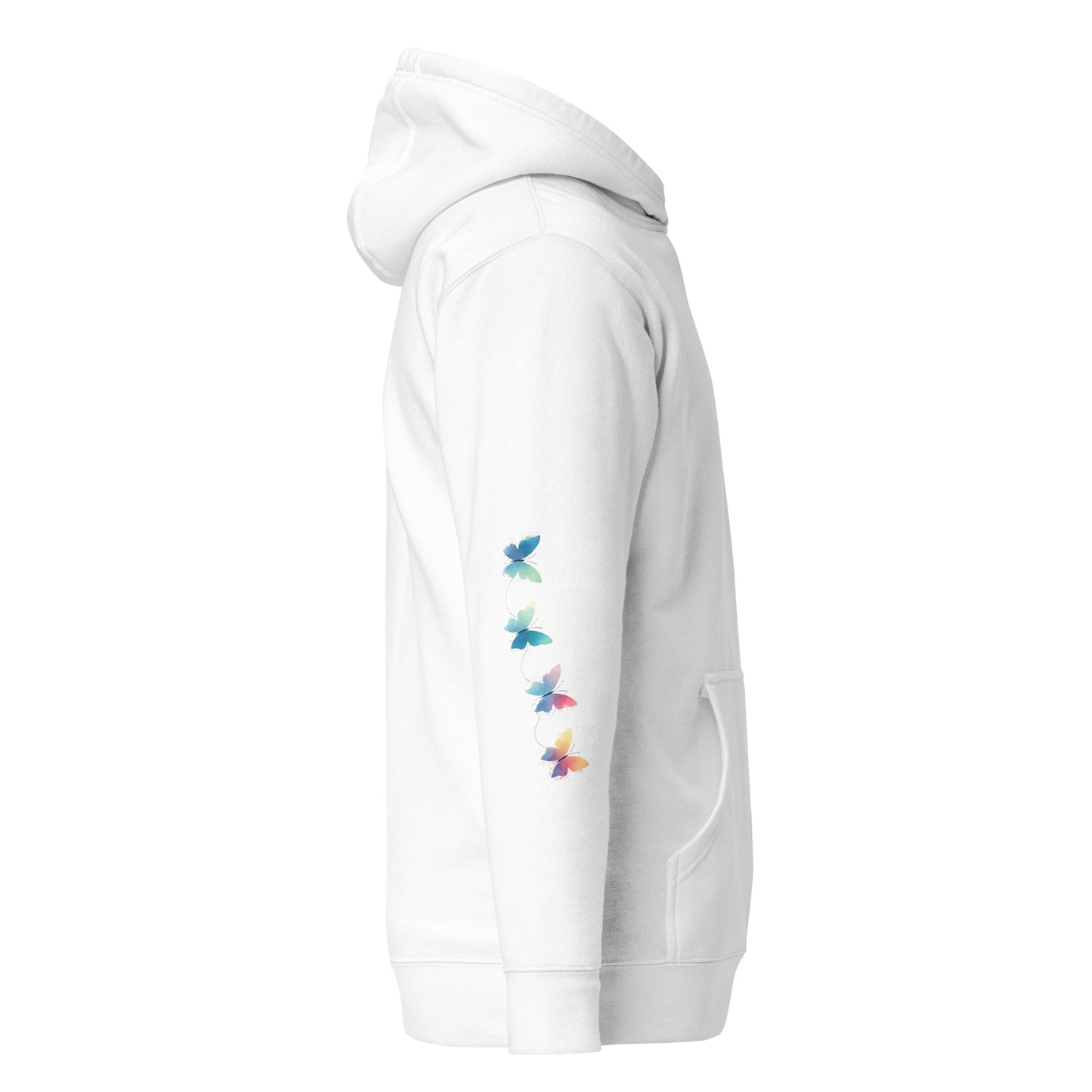 Unisex Hoodie - Pastel butterflies